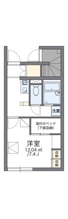 レオパレスアズール松戸の物件間取画像